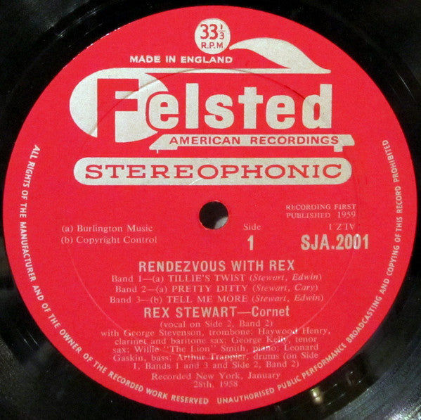Rex Stewart : Rendezvous With Rex (LP, Album)