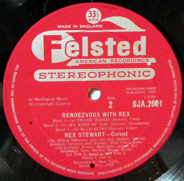 Rex Stewart : Rendezvous With Rex (LP, Album)