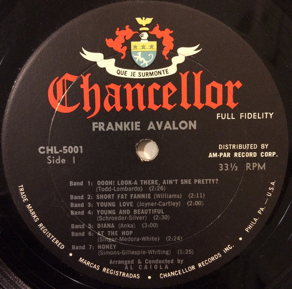 Frankie Avalon : Frankie Avalon (LP, Album)