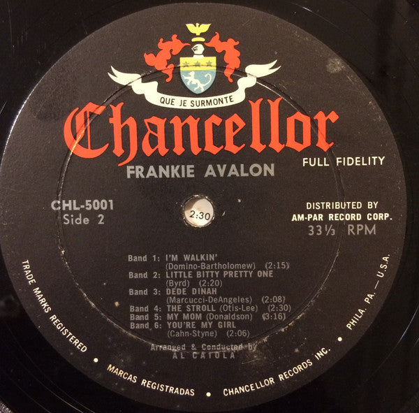 Frankie Avalon : Frankie Avalon (LP, Album)