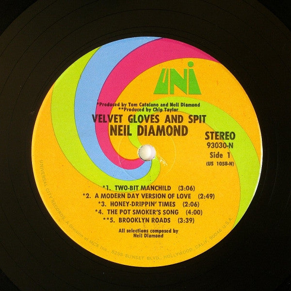 Neil Diamond : Velvet Gloves And Spit (LP, Album, RE)