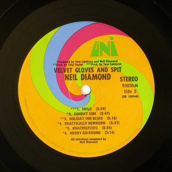 Neil Diamond : Velvet Gloves And Spit (LP, Album, RE)