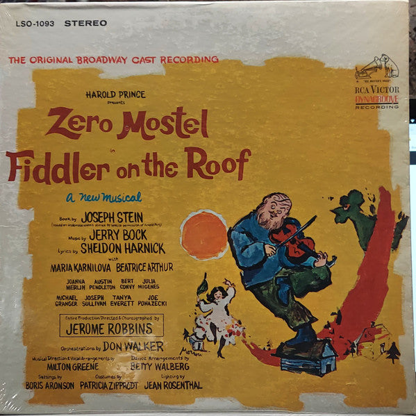 Jerry Bock, Sheldon Harnick - Zero Mostel, Various : Fiddler On The Roof (LP, RP, Roc)