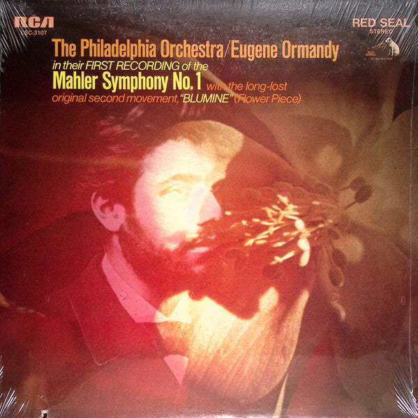 The Philadelphia Orchestra / Eugene Ormandy : Gustav Mahler : Symphony No. 1:  With The Long-Lost Original Second Movement, "Blumine" (Flower Piece) (LP)