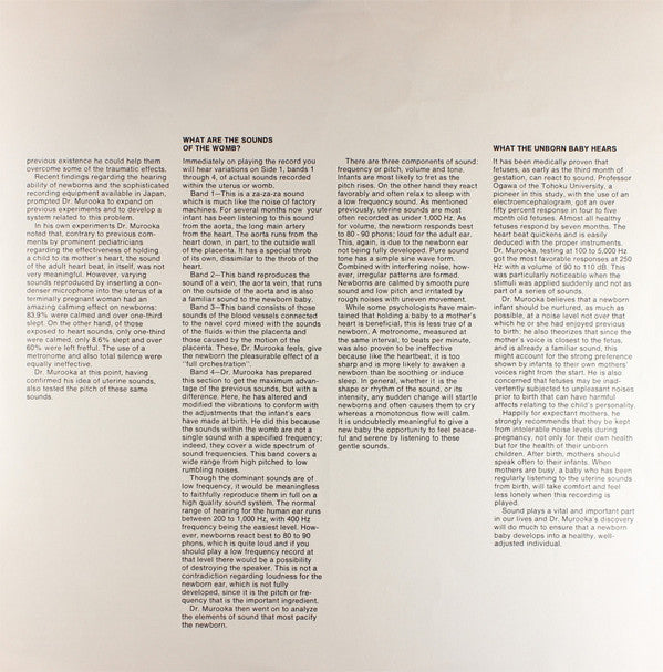 Dr. Hajime Murooka : Lullaby From The Womb (LP)