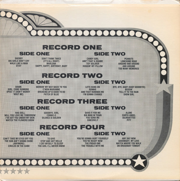 Frankie Valli And The Four Seasons* : The Greatest Hits Of Frankie Valli And The Fabulous Four Seasons (4xLP, Comp, Club, Gat)