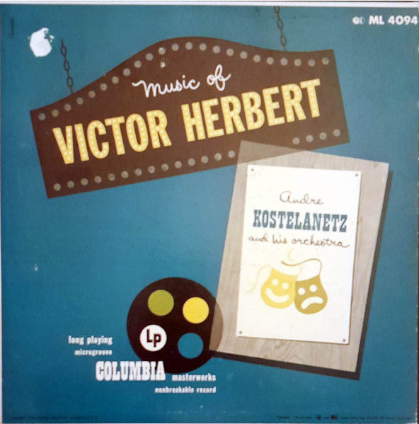 Victor Herbert, Andre Kostelanetz And His Orchestra* : Music Of Victor Herbert (LP, Album, Mono)