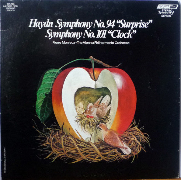 Haydn*, Pierre Monteux ●  Vienna Philharmonic Orchestra* : Symphony No. 94 "Surprise" / Symphony No. 101 "Clock" (LP, Album, RE, RP)