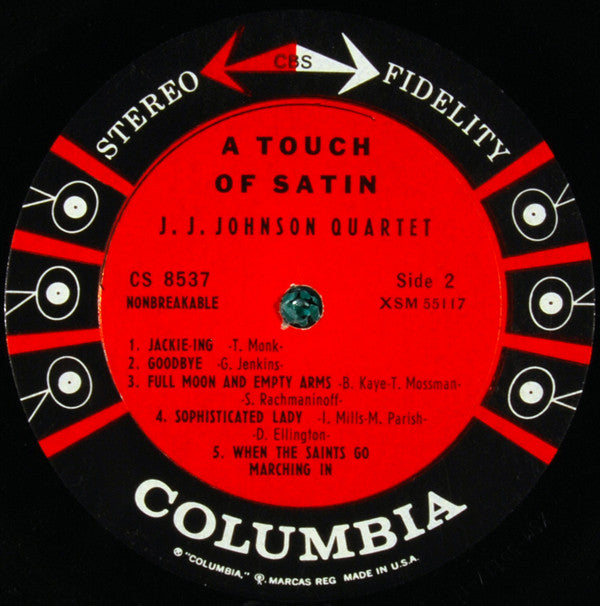 J.J. Johnson Quartet : A Touch Of Satin (LP, Album)