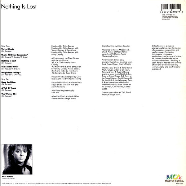 Giles Reaves : Nothing Is Lost (LP, Album)
