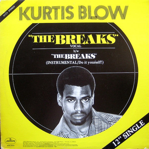 Kurtis Blow : The Breaks (12", Single, 56 )