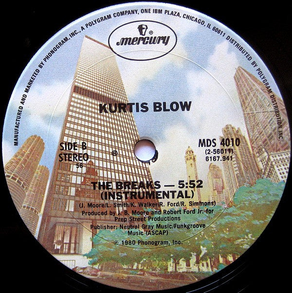 Kurtis Blow : The Breaks (12", Single, 56 )
