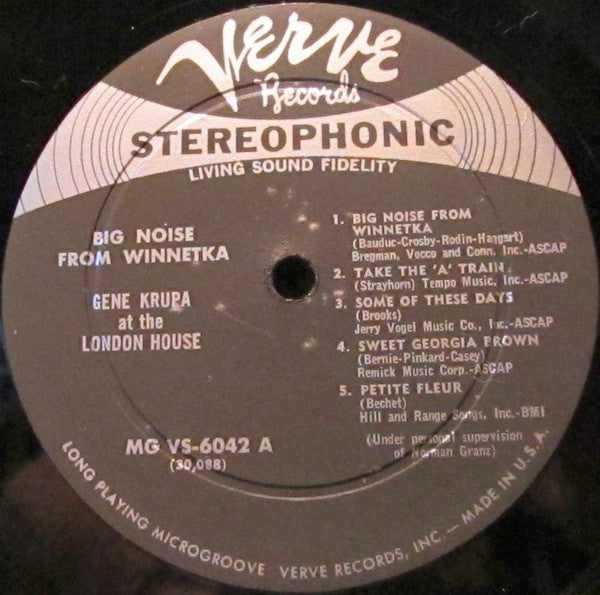 Gene Krupa : Big Noise From Winnetka Gene Krupa At The London House (LP, Album)