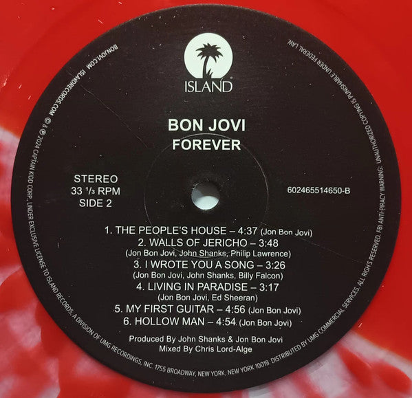 Bon Jovi : Forever (LP, Album, Ltd, Can)