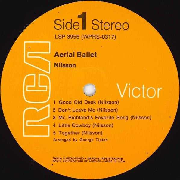 Nilsson* : Aerial Ballet (LP, Album, RP, Ind)