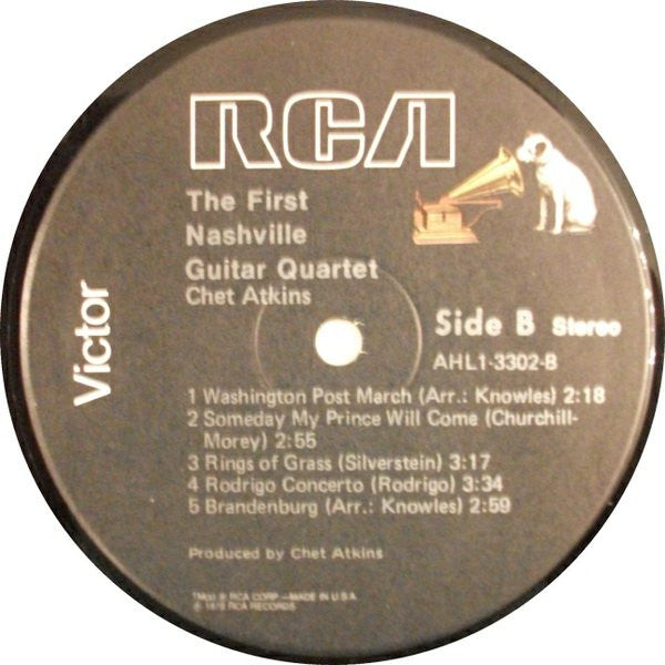 Chet Atkins : The First Nashville Guitar Quartet (LP, Album, Bla)