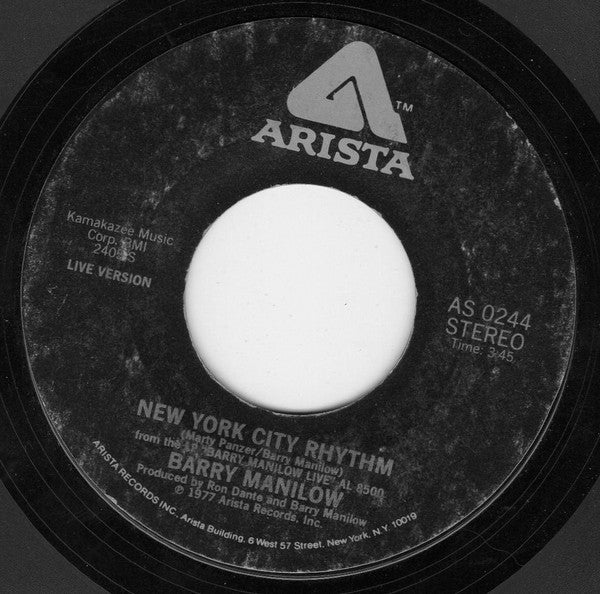 Barry Manilow : Looks Like We Made It (7", PRC)