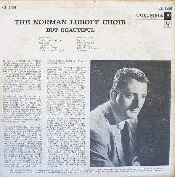 The Norman Luboff Choir* : But Beautiful (LP, Album, Mono, Ter)