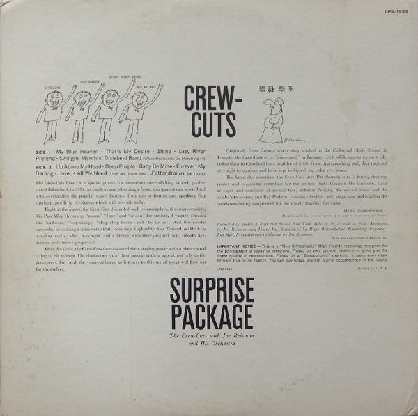 The Crew-Cuts* : Crew-Cuts Surprise Package (LP, Mono)