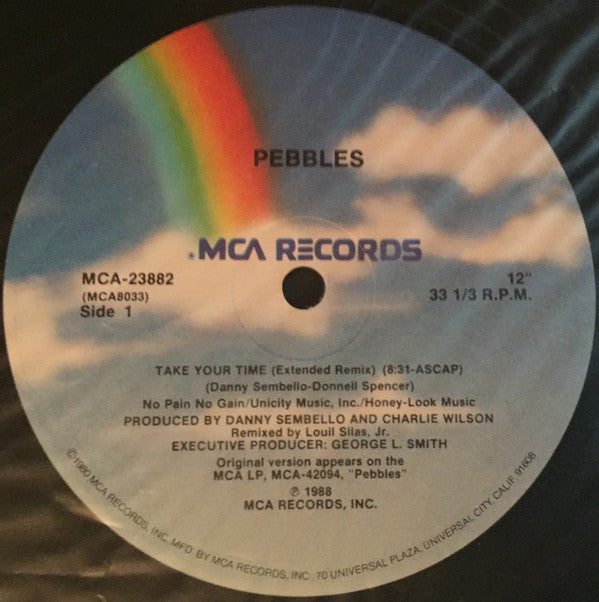 Pebbles : Take Your Time (Extended Remix) (12", Single)