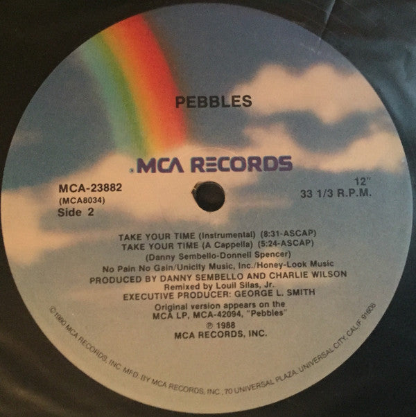 Pebbles : Take Your Time (Extended Remix) (12", Single)