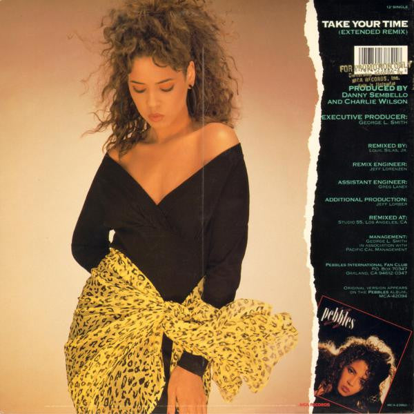 Pebbles : Take Your Time (Extended Remix) (12", Single)