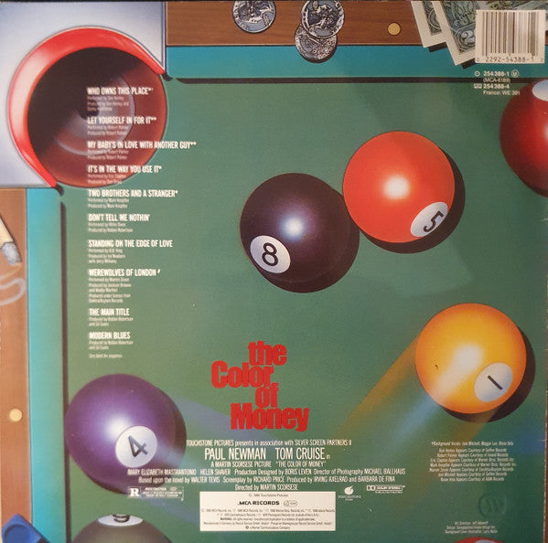 Various : "The Color Of Money" - The Original Motion Picture Soundtrack (LP, Comp)