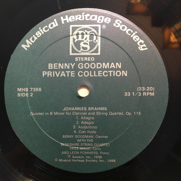 Benny Goodman : Private Collection (2xLP)