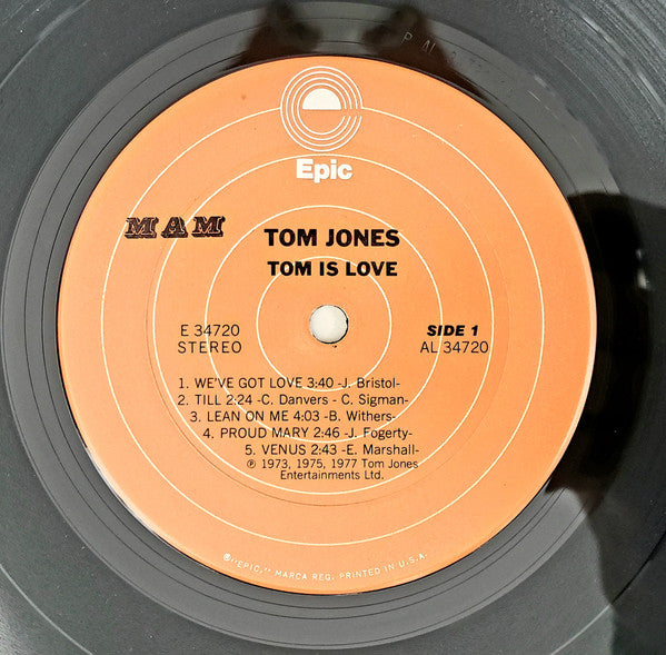 Tom Jones : Tom Is Love (LP, Comp)