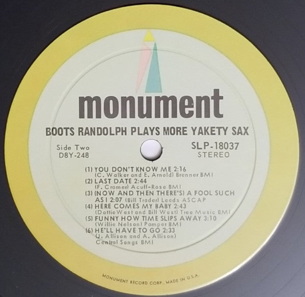 Boots Randolph : Boots Randolph Plays More Yakety Sax! (LP, Album)