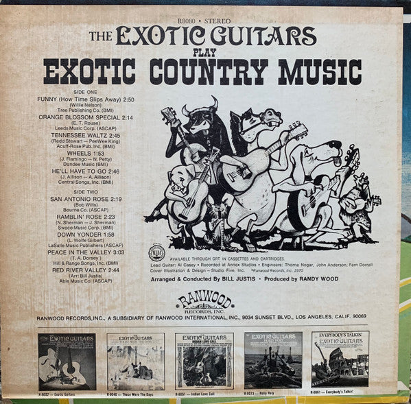 The Exotic Guitars : Exotic Country Music (LP, Album, Mon)