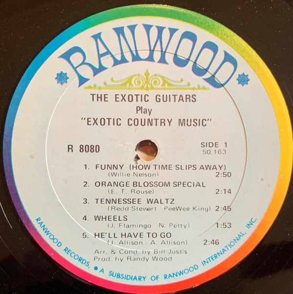 The Exotic Guitars : Exotic Country Music (LP, Album, Mon)
