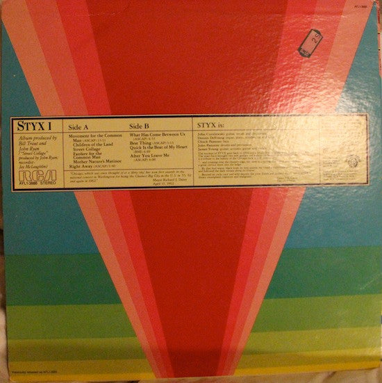 Styx : Styx I (LP, Album, RE)