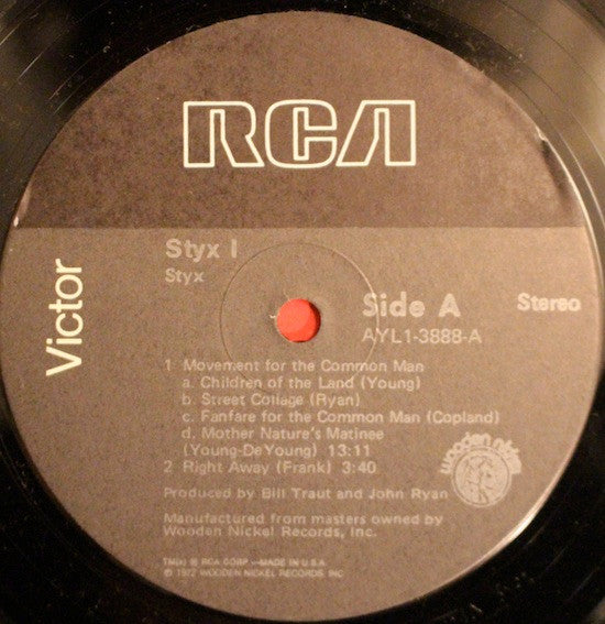 Styx : Styx I (LP, Album, RE)