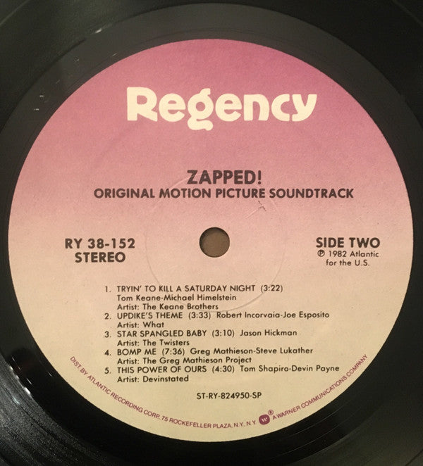 Various : Zapped! Original Motion Picture Soundtrack (LP, Album, SP )