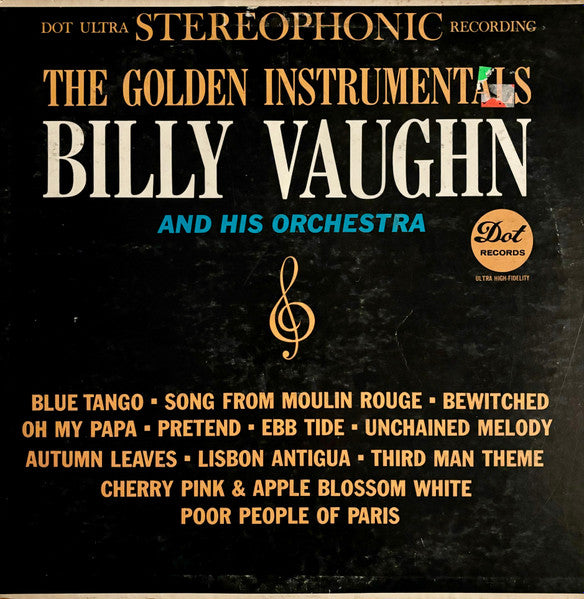 Billy Vaughn, Billy Vaughn And His Orchestra : The Golden Instrumentals (LP, Album, Mon)