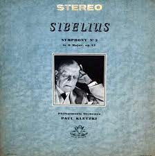 Sibelius*, Paul Kletzki, Philharmonia Orchestra : Symphony No. 2 In D Major, Op. 43 (LP)