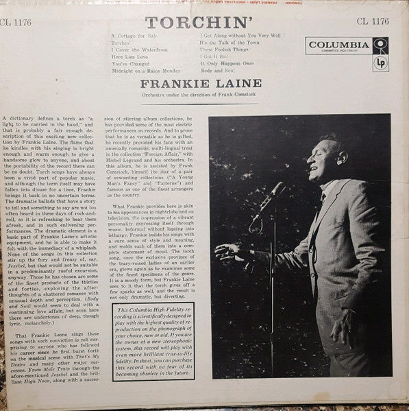 Frankie Laine : Torchin' (LP, Mono)