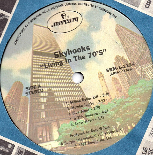 Skyhooks : Living In The 70's (LP, Album, Ter)