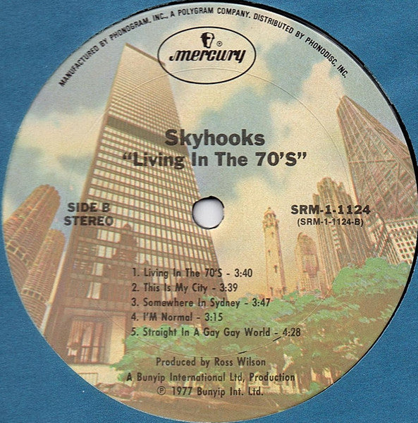 Skyhooks : Living In The 70's (LP, Album, Ter)