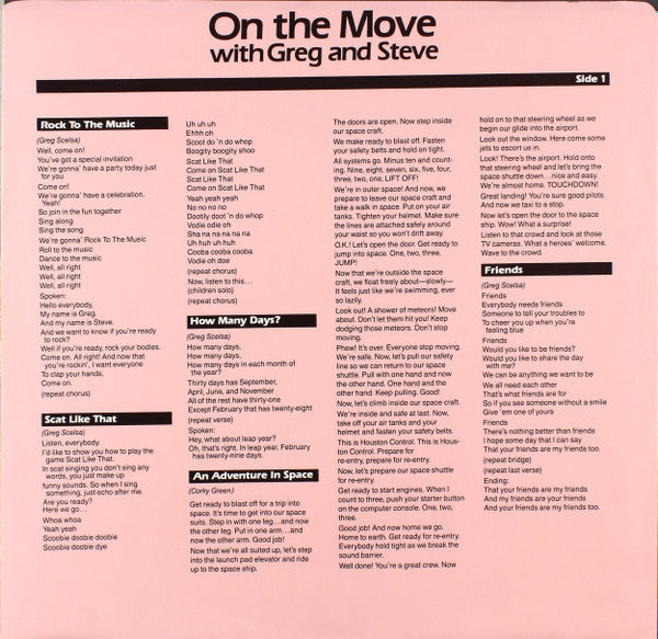 Greg And Steve : On The Move With Greg And Steve (LP, Album)