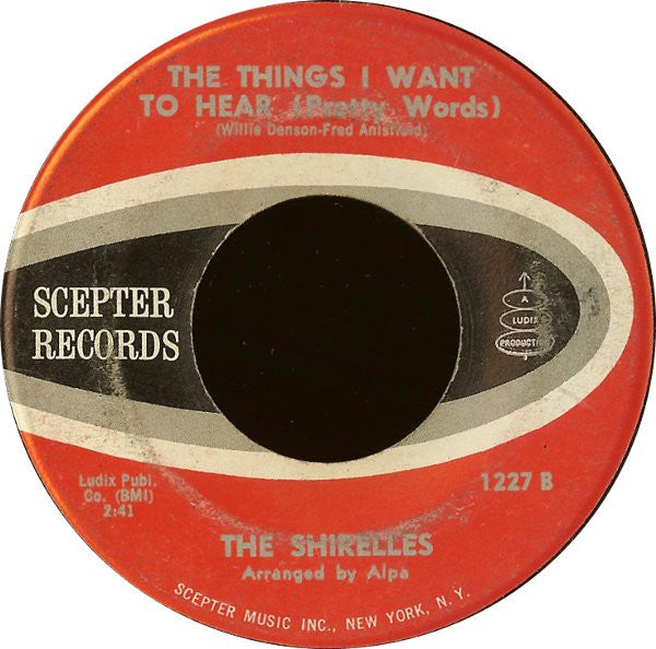 The Shirelles : Baby It's You / The Things I Want To Hear (Pretty Words) (7", Single)