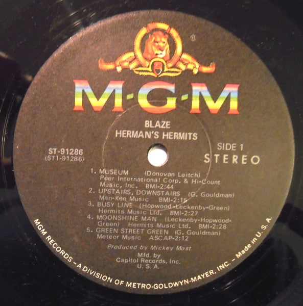 Herman's Hermits : Blaze (LP, Album, Club)