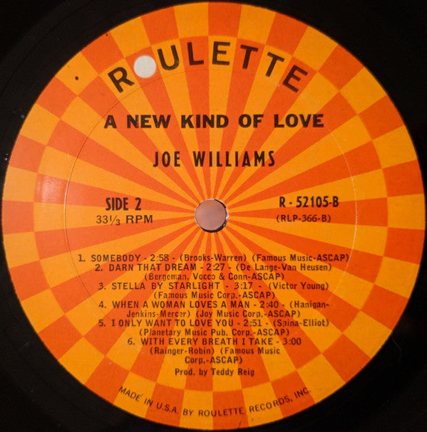 Joe Williams : A New Kind Of Love (LP, Album, Mono)