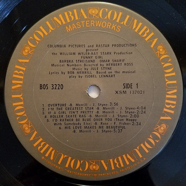 Barbra Streisand - Omar Sharif : Funny Girl:  The Original Sound Track Recording (LP, Album, RE, RP, San)