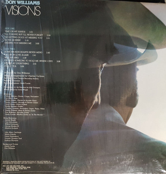 Don Williams (2) : Visions (LP, Album)
