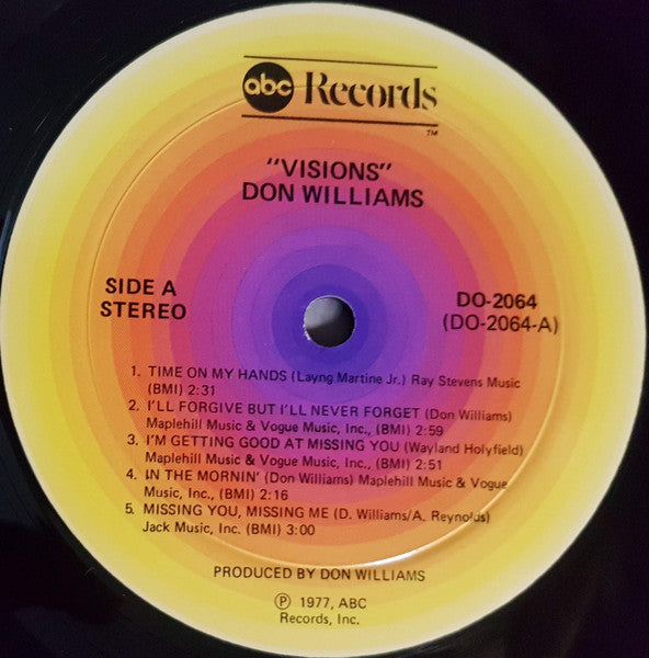 Don Williams (2) : Visions (LP, Album)
