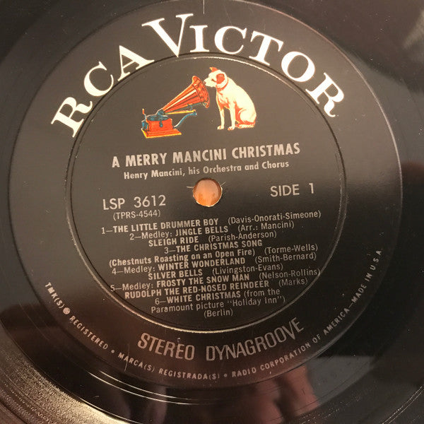 Henry Mancini, His Orchestra And Chorus* : A Merry Mancini Christmas (LP, Album)