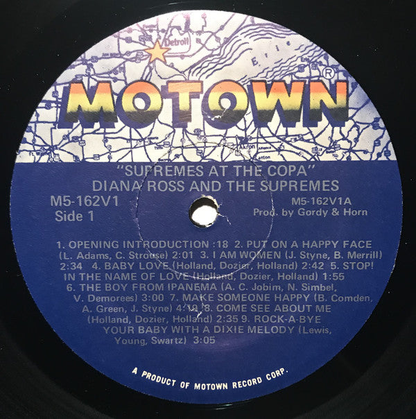 The Supremes : At The Copa (LP, Album, RE)