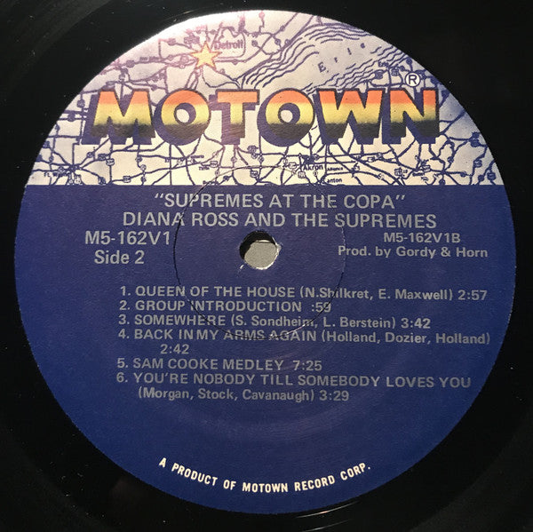 The Supremes : At The Copa (LP, Album, RE)